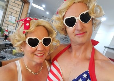 Blonde Bombshells swim to make a difference