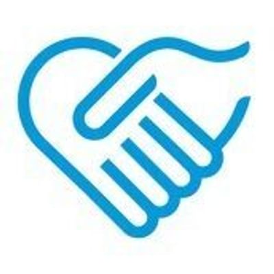 hands holding to create a heart