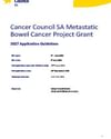 CCSA 2027 Metastatic Bowel Cancer Project Grant Guidelines thumbnail