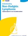 Cancer Council guide: Understanding Non-Hodgkin Lymphoma, header and yellow graphic with a bike.