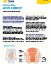 Cancer Council infographic on colorectal cancer with body diagrams of the colon and rectum.