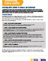 Information flyer about a smoking care pack with bullet points and a link.