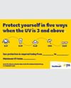 SunSmart UV chart graphic