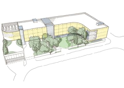 A concept drawing of the planned new Cancer Council SA Northern Accommodation facility.