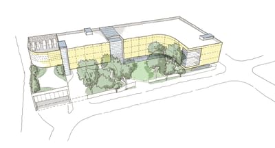 A concept drawing of the planned new Cancer Council SA Northern Accommodation facility.