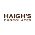 Haigh's Chocolates logo in brown text on a white background.