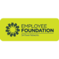 Lime green badge with a circular leaf wreath on the left and 'Employee Foundation' text on the right.